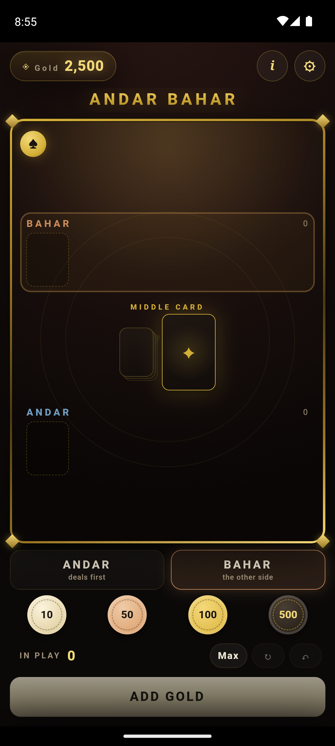 Andar Bahar: Card Game gameplay screenshot 2